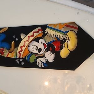 Disney tie with Mickey, Donald Duck.
